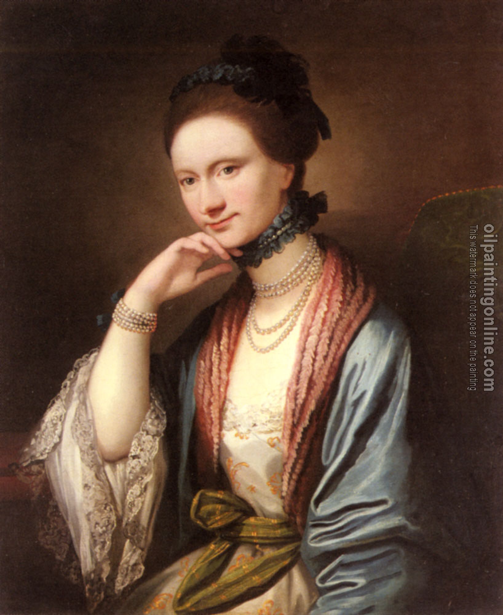 West, Benjamin - Portrait of Ann Barbara Hill Medlycott